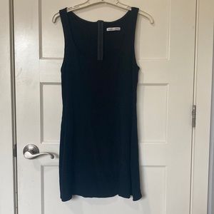 Reformation Noha Scoop Thigh Slit Mini Dress in Black